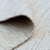 tapis fait main rectangle en laine et coton moderne crème 200cm 300cm