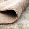tapis moderne taupe marron fait main manarola en viscose pour chambre a coucher 160cm 230cm
