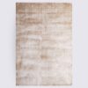 tapis uni taupe marron fait main manarola viscose salon 160cm 230cm