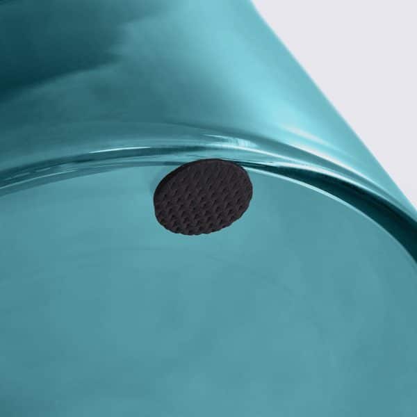 table d'appoint bout de table bell dupe en verre trempe bleu style classicon
