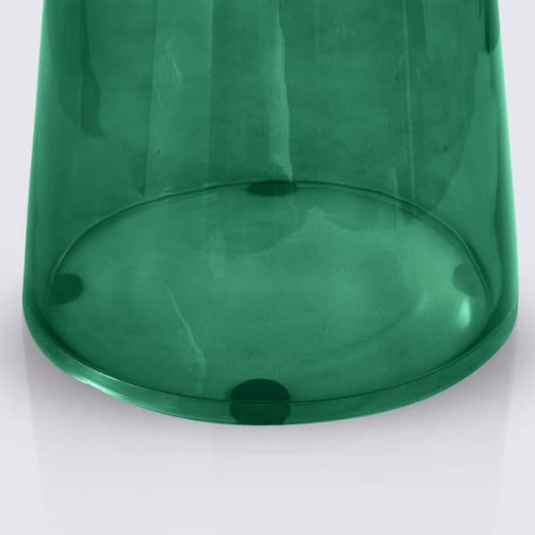 table d'appoint bout de table bell replica en verre souflé vert bouteille style classicon