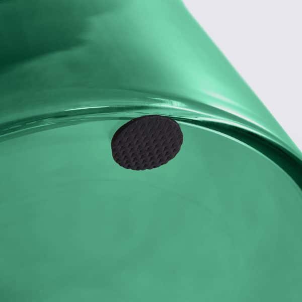 bout de table bell replica en verre trempe vert bouteille style classicon